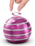 Kryfa Kinetic Desk Toy, Fidget Sensory Toys for Party Favors Kids, Pinata Stuffers, Easter Baskets, Kinetic Spinning Desk Toys for Adults (1.77", Purple)