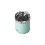 YETI Rambler Lowball, Vacuum Insulated Stainless Steel Stackable Lowball with MagSlider Lid, Seafoam, 10 oz (296 ml)