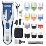 Wahl Colour Pro Cordless Hair Clipper Kit, Neck Duster, Colour Coded Combs, Hair Clippers for Men, Head Shaver, Men's Hair Clipper, Easy Home Haircutting, Family Haircuts, Family Haircut Kit