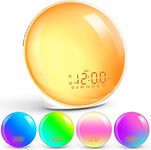 Sunrise Alarm Clock Wake Up Light for Kids, Heavy Sleepers, Adults, Teens, Alarm Clocks with Sunrise Simulation, Sound Machine, Night Light, FM Radio for Bedroom, Xmas Gifts for Teenage Girls Boys