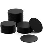 100PCS Black NTAG215 NFC Tag Round 25mm(1inch) NFC Business Card,Waterproof PVC NFC Tags,504 Bytes Memory Programmable and Compatible with NFC Enabled Mobile Phones & Device