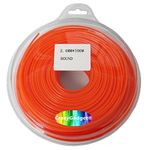 CrazyGadget® 100m Trimmer Strimmer Cord Line Nylon Round String Wire Garden Hedge Hand Grass Strimmer Refill 24mm x 100 Metre