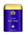 Premiers Earl Grey Flavoured Tea, Citrus Fruit Tea, Loose Leaf Tea, 125 GMS, 62 Cups, Garden Fresh, Make Iced or Hot Tea, Citrusy Earl Grey Flavour in Black Tea, Elegant Square Metal Caddy