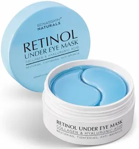 Enaskin Naturals Under Eye Patches for Dark Circles: 30 Pairs Retinol Collagen Eye Gels Mask - Reduce Wrinkles Puffy & Bags - Skin Treatment Pads - Anti Aging Moisturizer For Women (Blue)