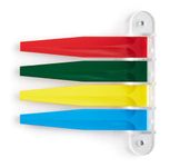 Exam Room Signals - Kull Industries - Medical Door Flags for Hospitals, Doctors Offices, Clinics (7" Regular, Primary, 4)