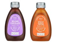 M&S Desserts Sauce Twin Pack - Sticky Toffee Sauce & Belgian Chocolate Sauce