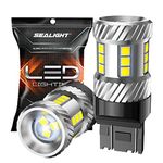 SEALIGHT 2024 Upgraded 7440 7443 LED Bulbs, 6000K Xenon White 1800LM Super Bright Reverse Light, 7441 992 T20 W21W 7444 Backup Tail Brake Parking Light, Pack of 2