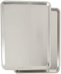 Nordic Ware Naturals Half Sheet - USA Made Aluminum Sheet Pan, 2-Pack