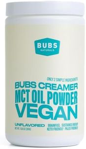 BUBS Naturals MCT Oil Powder - Premium MCT Oil & Keto Coffee Creamer - Vegan & Paleo Friendly - Healthy Coconut Fats + Low Carb - Dairy-Free Energy Source for Shakes, Smoothies & Baking (10.6 oz)