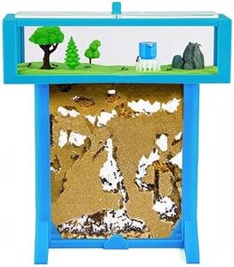 AntHouse - Fourmilière de Sable | Kit T 3D 15x15x1,5 cm | Ferme de Fourmis Bleu | Fourmis Incluses