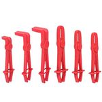 SQHY 6 Pack Line Clamp Pliers Hose Clamp Pliers Straight & 90 Angled Hose Pinch Off Pliers Brake Fuel Water Line Clamps Plier for Fuel Gas Lines Radiator Coolant