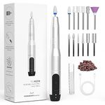 TOUCHBeauty Cordless Rechargeable Electric Nail Drill,12 in 1 Electric Nail File Kit for Acrylic Gel Nails,Manicure Pedicure Tools for Shaping, Polishing, Removing Callus, Home Salon Use,AG-2236