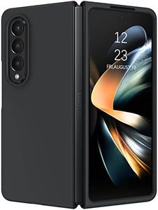 GaoBao for Samsung Galaxy Z Fold 4 Case, Soft Liquid Silicone Gel Rubber Bumper Slim Fit Z Fold 4 Case for Women Men Full Body Protection Phone Case Cover for Samsung Galaxy Z Fold 4 7.6'', Black