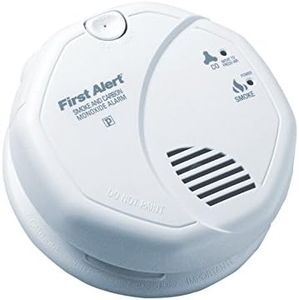 First Alert BRK SC7010B Hardwired Smoke and Carbon Monoxide (CO) Detector with Battery Backup , White