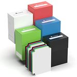 Rayvol 5 Card Deck Box with 2 Dividers/Box - Set of 5 Card Boxes for TCG (Blue, Red, Green, Black, White)