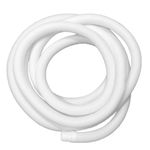 NEW WARE® 3 Meter Washing Machine Outlet Pipe Drain Pipe Corrugated Plastic Outlet Pipe | Extension Hose Pipe Suitable for All Fully/Semi Automatic Washing Machines (Length: 3 Meter, White)