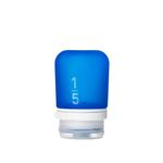 humangear GoToob+ (Small) | Refillable Silicone Travel Bottle | Locking Lid | Food-Safe Material | Dark Blue, Small (1.7 fl.oz; 53ml)