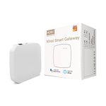 MOES Tuya ZigBee Wired Smart Gateway/Hub for Tuya ZigBee Product, Smart Home Bridge, Smart Life APP Wireless Remote Controller Works with Alexa Google, Network Cable Needed to Connect Router & Hub