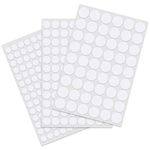 Screw Covers White Stickers 1160 Pcs, 12mm/15mm/21mm Screw Hole Caps Cover White Furniture Stickers Mixed Sizes for Cabinet Shelve Plate