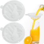SNAGAROG 2 Pcs Food Filter Jam Straining, 200/400 Mesh Food Filter Strainer Funnel Mesh Food Filter Juice Filter Mesh Food Filter Sieve for Oils, Juice, Wine, Coffee, Tea, Milk, Jam, 13cm/5 Inch