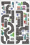 Toddmomy 2 Sheets Car Track Sticker