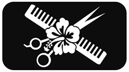 A1001 Hair Stylist Dresser Salon Scissors Decal Sticker