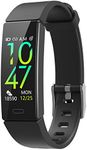 ZURURU Fitness Tracker with Blood Pressure Heart Rate Sleep Health Monitor for Men and Women, Upgraded Waterproof Activity Tracker Watch, Step Calorie Counter Pedometer Black