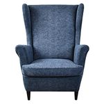 MINGPINHUIUS Wingback Chair Cover Sofa Slipcover - Stretch Polyester Wingback Armchair Covers Super Soft Furniture Protector Couch for Living Room Machine Washable/Skid Resistance