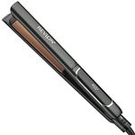 Revlon RVST2175F Copper Smooth™ 1” Ceramic Flat Iron, Hair Straightener, 435°F Professional High Heat, Less Frizz, Fast Heat Up, Dual Voltage, Digital Control, 30 LCD Heat Settings, Copper