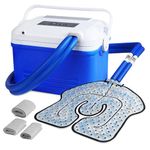 Cold Compress Machine with Universal Cold Pack for Pain Relief, Effective Knee Ice Pack Wrap with Cooler, Cryotherapy with Digital Timer & Quiet Pump