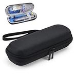 Omevett Insulin Cooler Travel Case Diabetic Insulin Pen Case Small Diabetic Kit Bag Portable Medicine Cool Bag for Travel Without Ice Pack (Black)