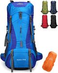 Doshwin 70L Large Backpack Camping Trekking Hiking Travel Rucksack for Women Men (with Rain Cover)