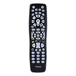 Philips Backlit Universal Remote Control, Works for Samsung, Vizio, TCL, HiSense, Sony, RCA, Panasonic, Roku, Apple TV, Smart TVs, Streaming Players, Blu-Ray, DVD, 8-Device, Black, SRP9488C/27