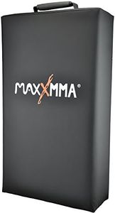 MaxxMMA Kick Shield, Boxing Punching Pad Kickboxing Muay Thai Training Foot Target Strike Body Shield, Great for MMA, TKD, Krav MAGA, Martial Arts, Karate Workout (Black)