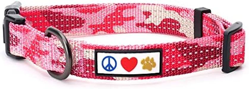 Pawtitas Stitching Dog Collar Puppy Collar Collar Reflective Dog Collar Extra Small Dog Collar Black Dog Collar Extra Small XS Pink camo