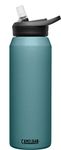 CamelBak eddy+ Water Bottle with Straw 32oz - Insulated Stainless Steel, Lagoon