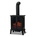 Real Flame Foster Stove Electric Fireplace - Freestanding with Adjustable Thermostat, Auto Shut-Off