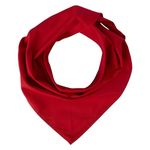 Whites Chefs Clothing 7266 Stalwart A054 Red Neckerchief, 80% polyester and 20% cotton, Size: 36" x 25"