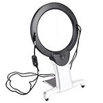 Hands Free Magnifier Magnifying Glass 2.5X 6X LED Lighted Neck and Desk Magnifier with Light Stand Illuminated Neck Hanging Magnifying Glass Lamp for Reading Needlework Jewelry Repair Cross Stitch