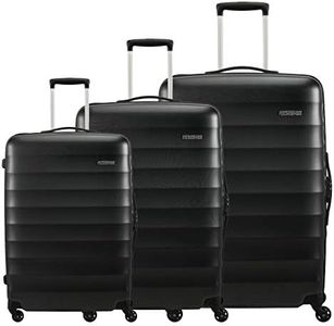 American Tourister Trolley Bags for Travel | Barcelona 55 Cms, 69 Cms, 79 Cms Polycarbonate Hardsided Spinner Set of 3 Luggage Bags | Suitcase for Travel | Trolley Bags for Travelling, Gunmetal