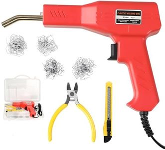 EZONEDEAL 50W Hot Stapler Plastic Repair kit, 220V Plastic Welding Gun Car Bumper Crack Repair Machine with Plier, Plastic Welder Kit Wave Staples, Plastic Welding Kit for Auto Body Removal