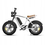 ENGWE M20 Electric Bike for Man, Mountain E-bike with 20"×4.0" Fat Tire, 48V 13AH Detachable Battery,All -Terrain Bike with Shimano 7-Speed for Adults (White)