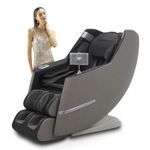 Lixo - LI4411, Home Collection 4D Massage Chair for full body with 22 Auto wellness programs, SL Track, Voice Control, Tablet Controller, Mechanical Massage Hands, and Multiple Zero-Gravity (Grey)