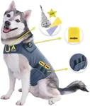 Cozy Vest 3-in-1 Dog Anxiety Vest Music & Aromatherapy Coat Relaxing Sound & Essential Oil Scent Canine Stress Relief Fireworks Thunder Separation Shirt Jacket Thunderstorm (Gray, M [26-40 Lbs])