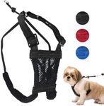 Sporn ZW1210 12 17 Mesh Stop Pulling Dog Harness, Small, Black