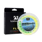 Fly Fishing Line with Welded Loop Floating Weight Forward Fly Lines 100FT (WF3F,Fluo Yellow+Fluo Green)