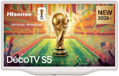 Hisense 32" 32S5QTUK Deco TV - Quantum Dot Colour, Dolby Atmos with Freely, Disney +, YouTube, Netflix
