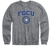 Ivysport Florida Gulf Coast University Eagles Crewneck Sweatshirt, Heritage, Charcoal Grey, Large