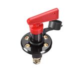 uxcell Rotary Battery Disconnect Switch Isolator Cut OFF Battery Power Switch DC 60V/400A ON/OFF for Marine Car Boat RV ATV Vehicles 1pcs