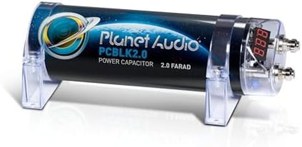 Planet Audio PCBLK2.0 – 2 Farad Car Capacitor for Energy Storage to Enhance Bass Demand from Audio System